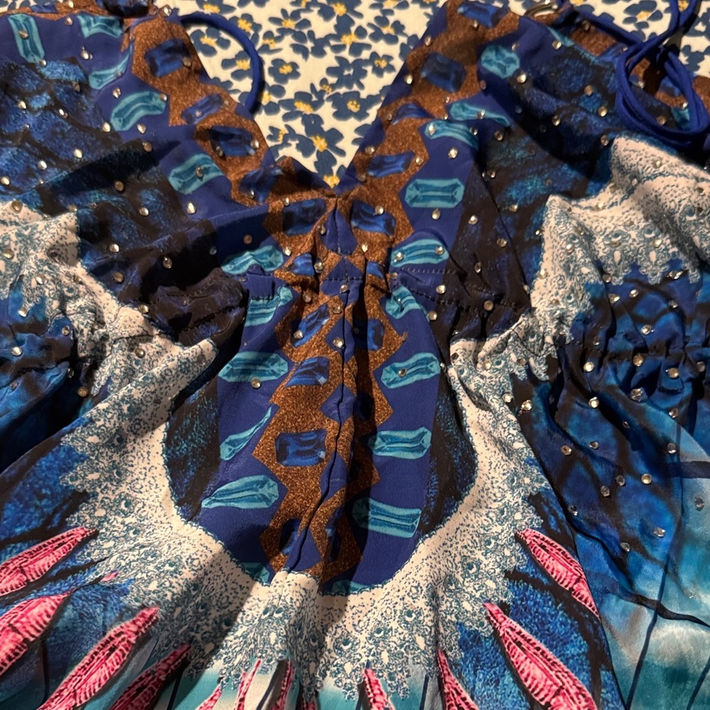 Colorful Patterned Dress - Picture 4 of 5